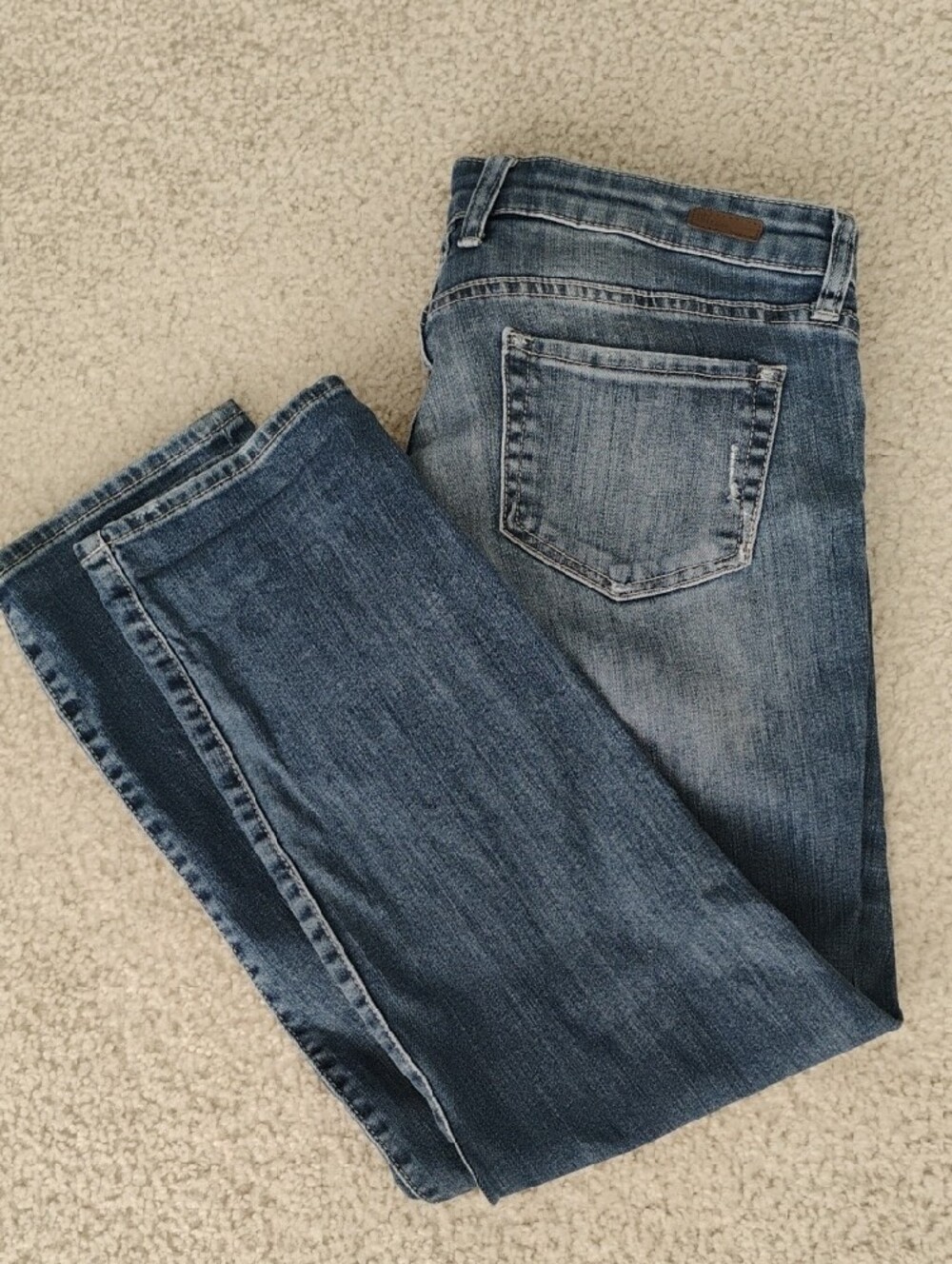KUT from the Kloth Adele Slouchy Boyfriend Jeans 10 Distressed Casual Chic 10